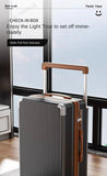 18-28Inch Wide Trolley Suitcase Mute Brake Wheels USB Port Password Boarding Box Multifunctional Large Capacity Suitcase Aimak Store