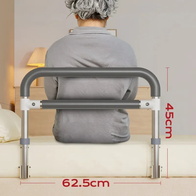 Elderly Bedside Assist Foldable Handrail Anti-Fall Bed Grip Four-Level Adjustable Barrier Convenient Safety Support Aimak Store