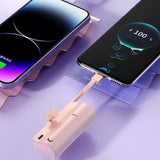 5000/10000/20000mAh 2IN1 Mini Power Bank Pocket External Battery Plug Portable Power Bank For iPhone Huawei Fast Charging Outdoo Aimak Store