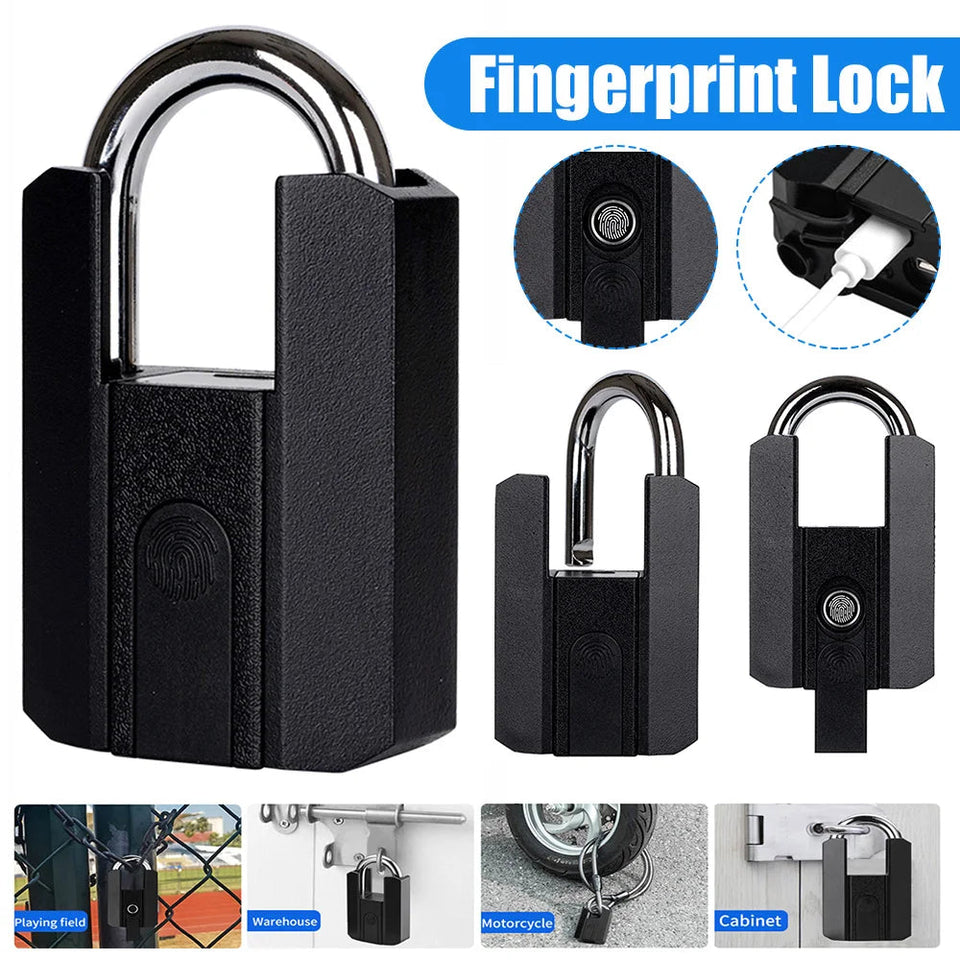 Smart Fingerprint Padlock Keyless Security Password Locker Anti-Theft TTLOCK/Tuya APP Controls Biometric Thumbprint Door Lock Aimak Store