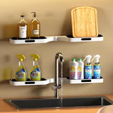 Punch-free Bathroom Shelf Wall-mounted Rotatable Rack  Corner Shower for Shampoo Makeup Organizer Bathroom Accessories Aimak Store