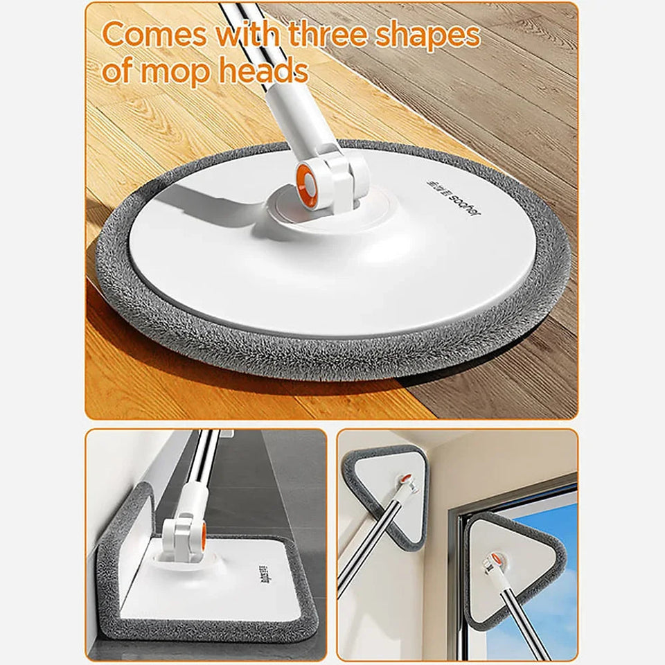 Joybos Clean Dirty Separation 360 Spin Mop Bucket Set and Wringer with Three Types Mop Heads mops clean floor Aimak Store