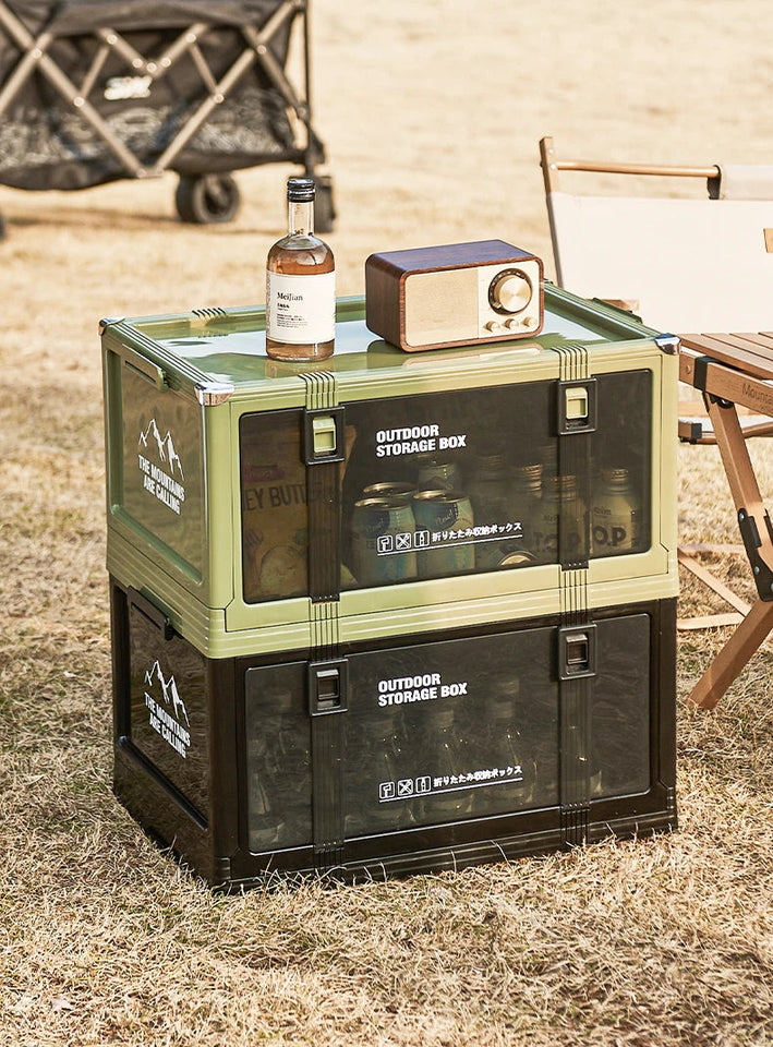 UFORU Outdoor camping storage box Car trunk organizer Car multilayer thickened with cover picnic storage folding box Aimak Store