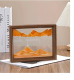 3D Sandscape Moving Sand Art Picture Wooden Frame Quicksand Liquid Hourglass Craft Flowing Sand Painting Office Home Decor Gifts Aimak Store