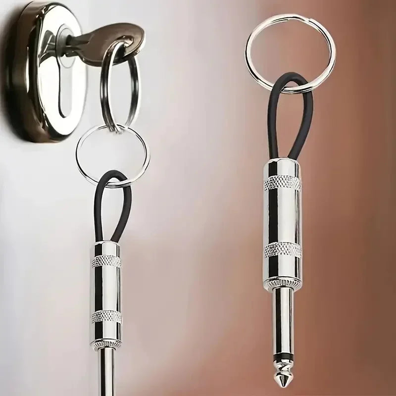 4/8pcs Wall Guitar Plug Keychain Holder Vintage Amplifier Keychain Rack Key Rings Hanger Music Key Shelf Hook Home Accessories Aimak Store