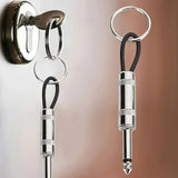 4/8pcs Wall Guitar Plug Keychain Holder Vintage Amplifier Keychain Rack Key Rings Hanger Music Key Shelf Hook Home Accessories Aimak Store
