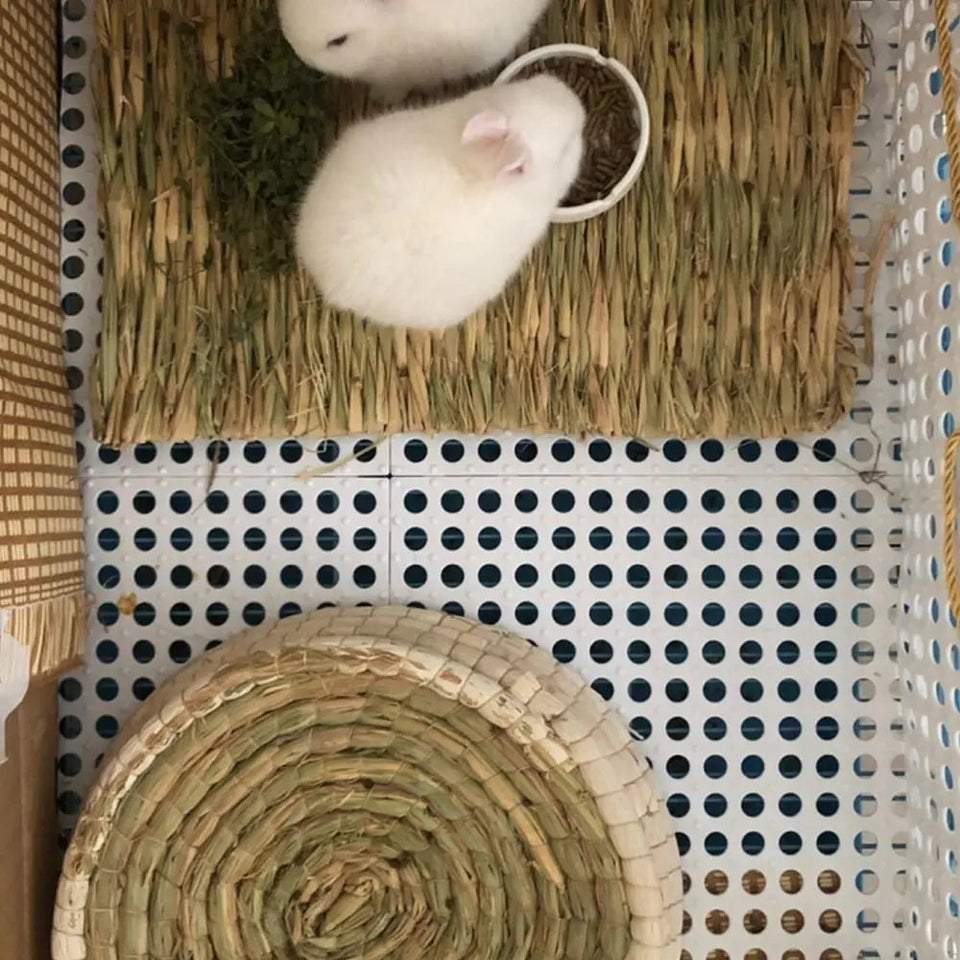 TPE Anti-slip Splice Toilet Ground Mat Bathroom Carpet Pet Cage Floor Mat Rabbit Foot Mat Aimak Store