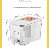 Cold Kettle with Faucet Household Put Refrigerator Fruit Tea Drinks Large Capacity High Temperature Resistant Cool Water Bottle Aimak Store
