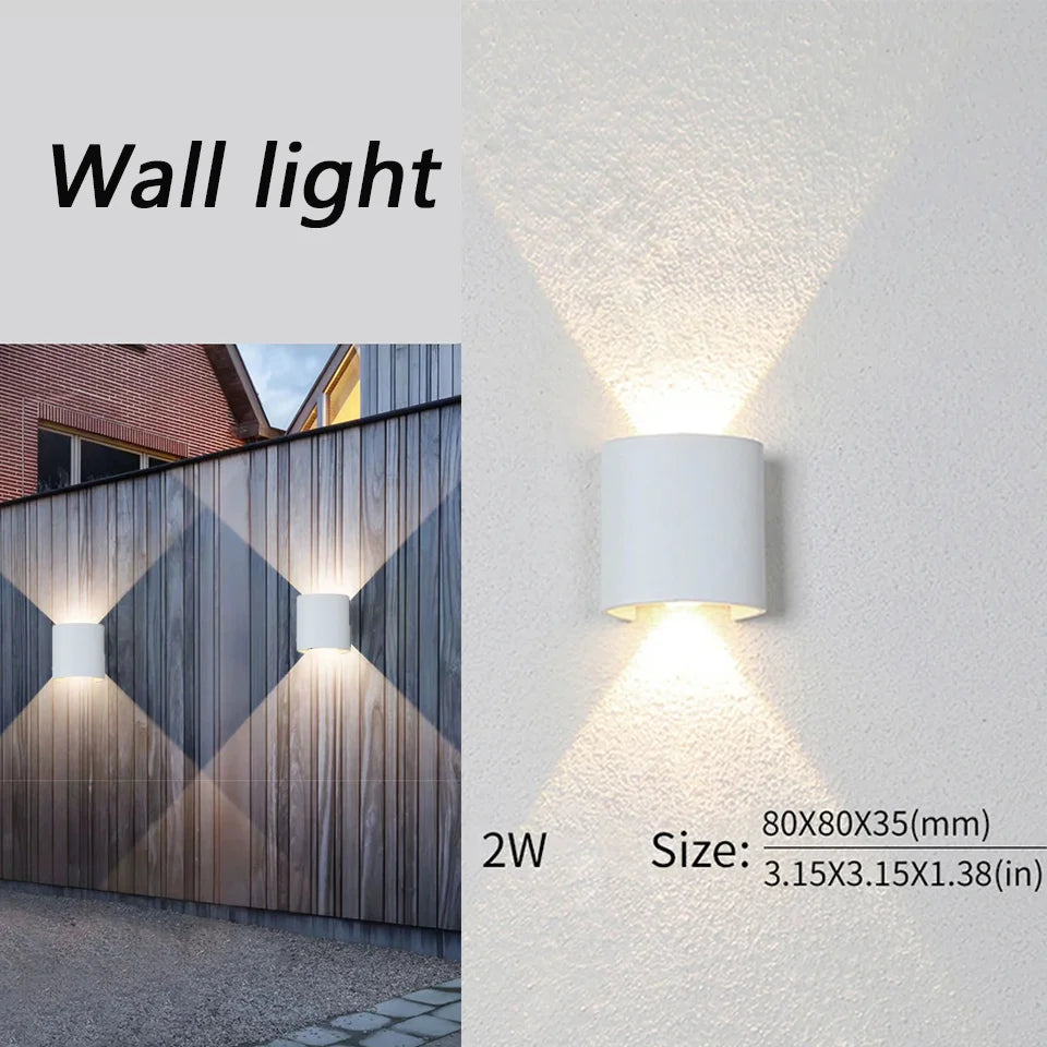 LED Wall Lamp Waterproof IP66 Indoor Outdoor Lamp  Garden Lights for Living Room Hallway Bedroom Decor Aimak Store