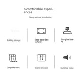 Upholstered Folding Bed Office Lunch Break Sheet People Home Nap Bed Dormitory Simple Bed Reinforcement Escort Hard Board Bed Aimak Store