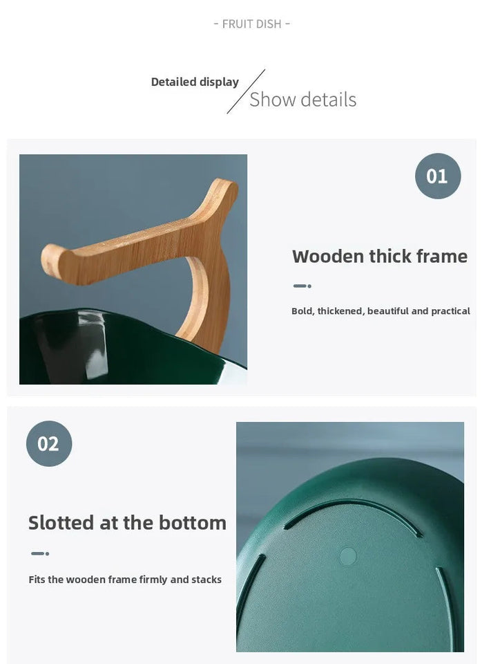 Internet Famous Fruit Tray Creative Modern Home Decoration Multilayer Nordic Style Luxury Snack Tray Aimak Store