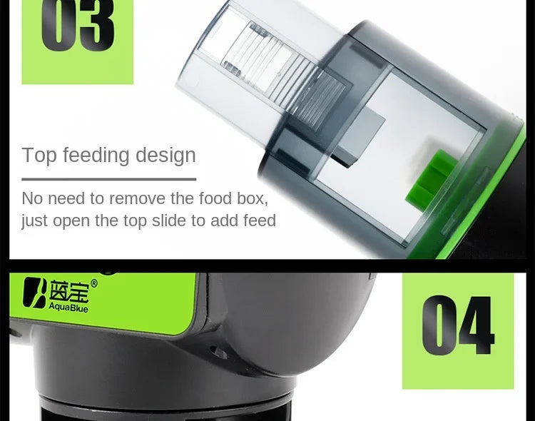 Cool Automatic Fish Feeder Digital Fish Tank Aquarium Electrical Plastic Timer Feeder Food Feeding Dispenser Tool Fish Feeder Aimak Store