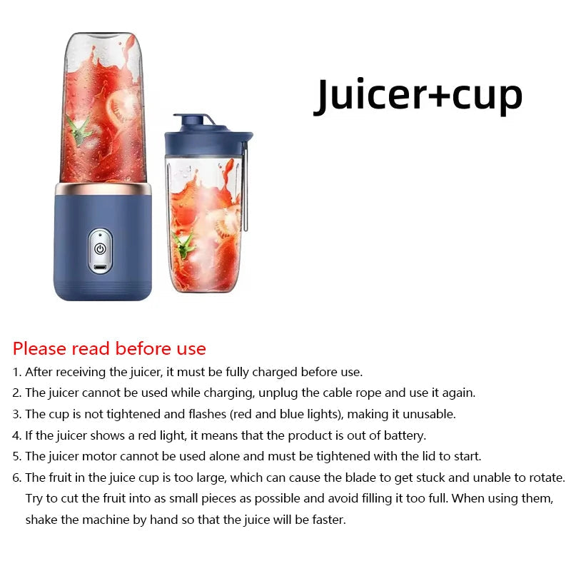1pc Portable Children's Juicer Cup - Mini Juicer for Kids Easy to Use and Clean Perfect for Healthy Juicing at Home or On-the-Go Aimak Store