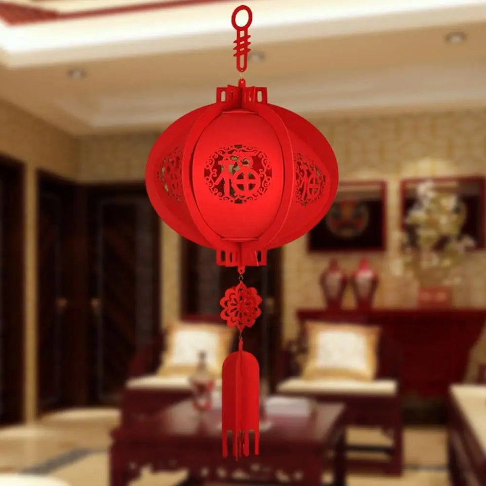 Chinese Lantern Hanging For 2024 Chinese New Year Chinese Red Lucky Lantern Hanging Spring Festival Home Decoration Lanterns Aimak Store