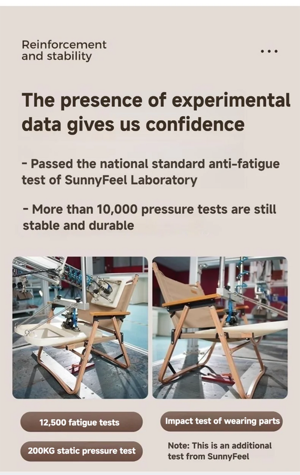 SUNNYFEEL Camping Kermit Chair Durable 200KG Load Bearing Portable Outdoor Folding Chair with 54cm Wide Seat for Hiking Fishing Aimak Store