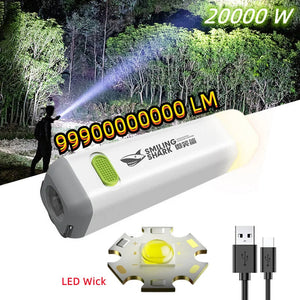 Portable Mini Highlight Flashlight Outdoor Floodlight Long Battery Life Waterproof Camping Light Power Bank Flashlight Aimak Store
