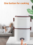 Electric Rice Cooker 220V Multi-functional Lunch Box Single/Double Layer Cooking Machine Food Steamer Food Storage Box EU Plug Aimak Store