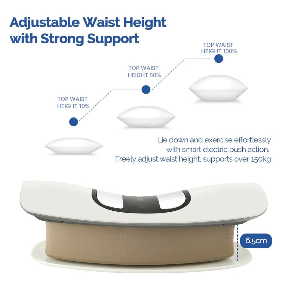 Ergonomic Electric Lumbar Traction Massager Adjustable Vibration Waist Spine Support Back Massage Machine Inflatable Stretcher Aimak Store