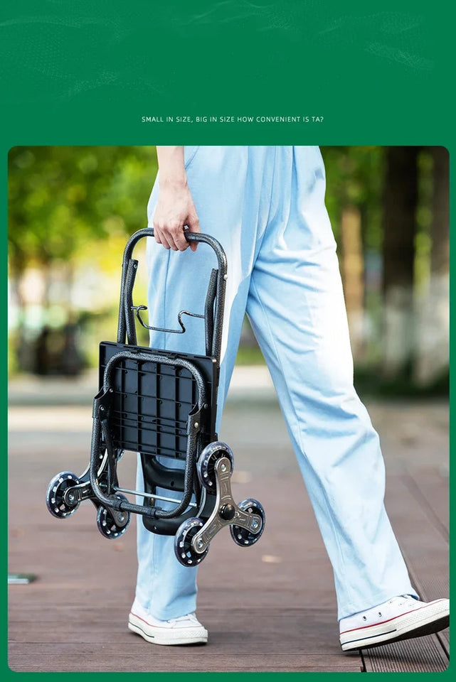 Light Grocery Shopping Trolley Household Climbing Stairs Folding Trailer Outdoor Travel Hand Pull Shopping Cart Aimak Store