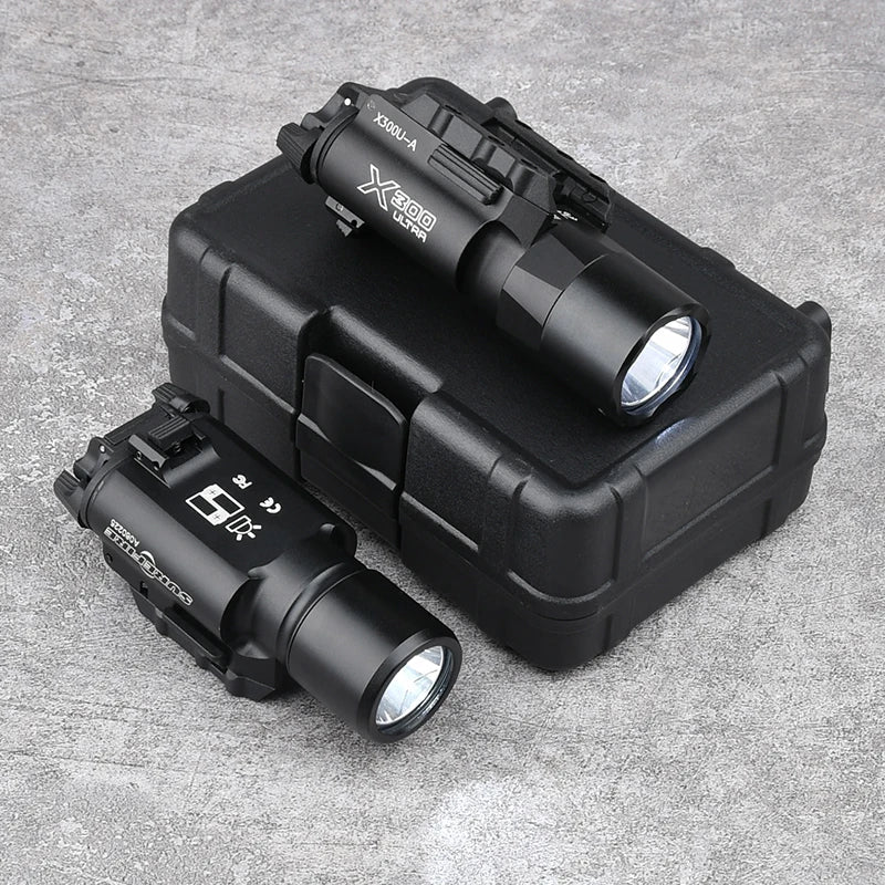 WADSN Tactical Airsoft Surefir SF X300 X300U Ultra Metal Pistol Gun Strobe LED Light Fit 20mm Rail Hanging Hunting Flashlight Aimak Store