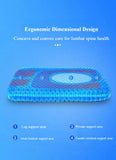 Gel Seat Cushion Summer Breathable Honeycomb Design For Pressure Relief Back Tailbone Pain Aimak Store
