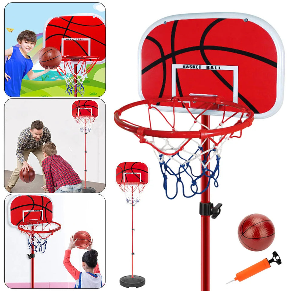 Basketball Goals with Ball and Pump Portable Basketball Hoop Adjustable Portable Basketball Hoop Indoor Outdoor Play for Kids Aimak Store