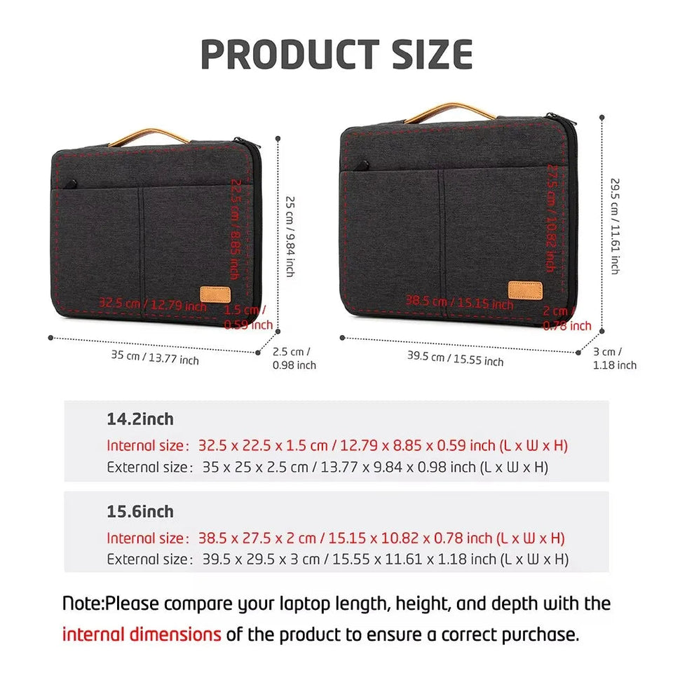 Computer Bag Laptop Sleeve Bag 14 15.6 Inch Notebook Pouch for Shockproof Computer Briefcase for Business Travel Laptop case Aimak Store