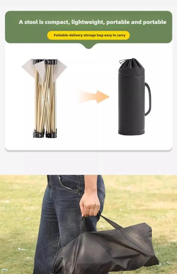 Outdoor Folding Stool Portable Pony Super Light Camping Chair Foldable Chair Fishing Bench Aimak Store