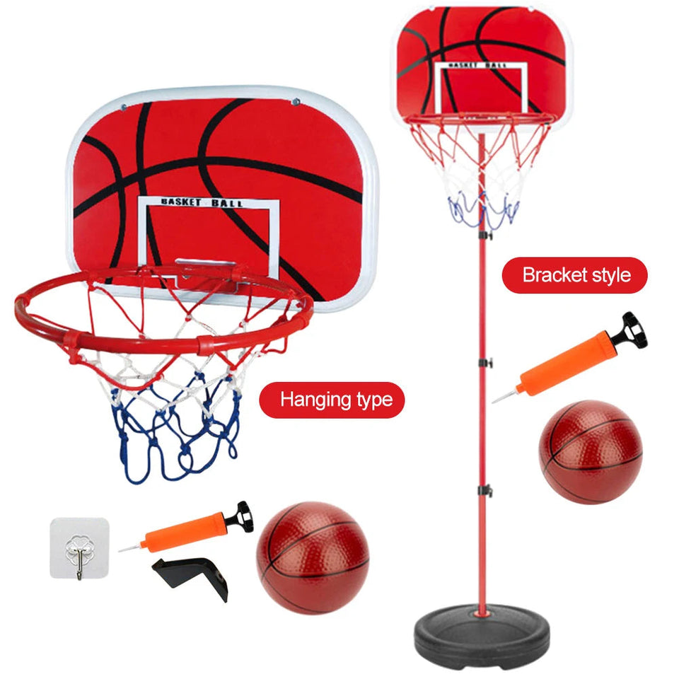 Basketball Goals with Ball and Pump Portable Basketball Hoop Adjustable Portable Basketball Hoop Indoor Outdoor Play for Kids Aimak Store