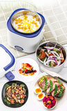 Electric Rice Cooker 220V Multi-functional Lunch Box Single/Double Layer Cooking Machine Food Steamer Food Storage Box EU Plug Aimak Store