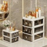 Stackable Desktop Storage Box with Dustproof Drawer Office Desk Storage Box Cosmetic Box Stationery Supplies Debris Storage Rack Aimak Store