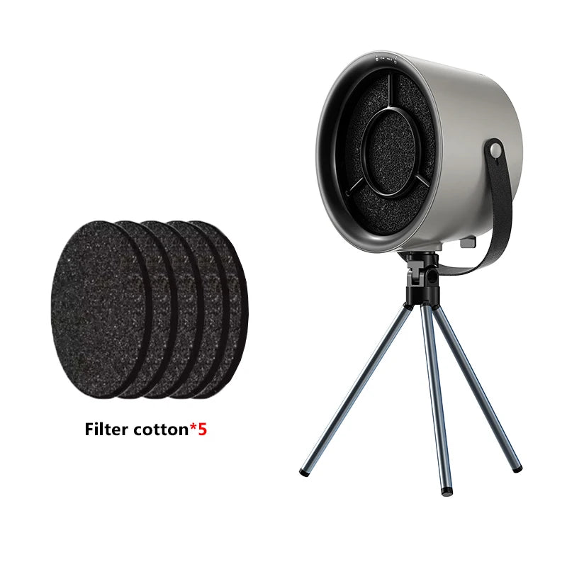 Desktop mini range hood large suction home restaurant hot pot barbecue deodorization fume purifier portable smoke exhaustmachine Aimak Store