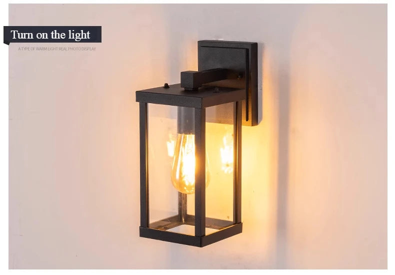 Outdoor Retro Waterproof Wall Lamps for Balcony Courtyard Gate Corridor Exterior Wall Light Villa Landscape Decor Lighting Aimak Store