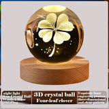 3D Crystal Ball Creative Valentine's Day Mother's Day Gift Rose Love Cloud Crystal Room Desktop Decoration Boy Girl Gifts Aimak Store