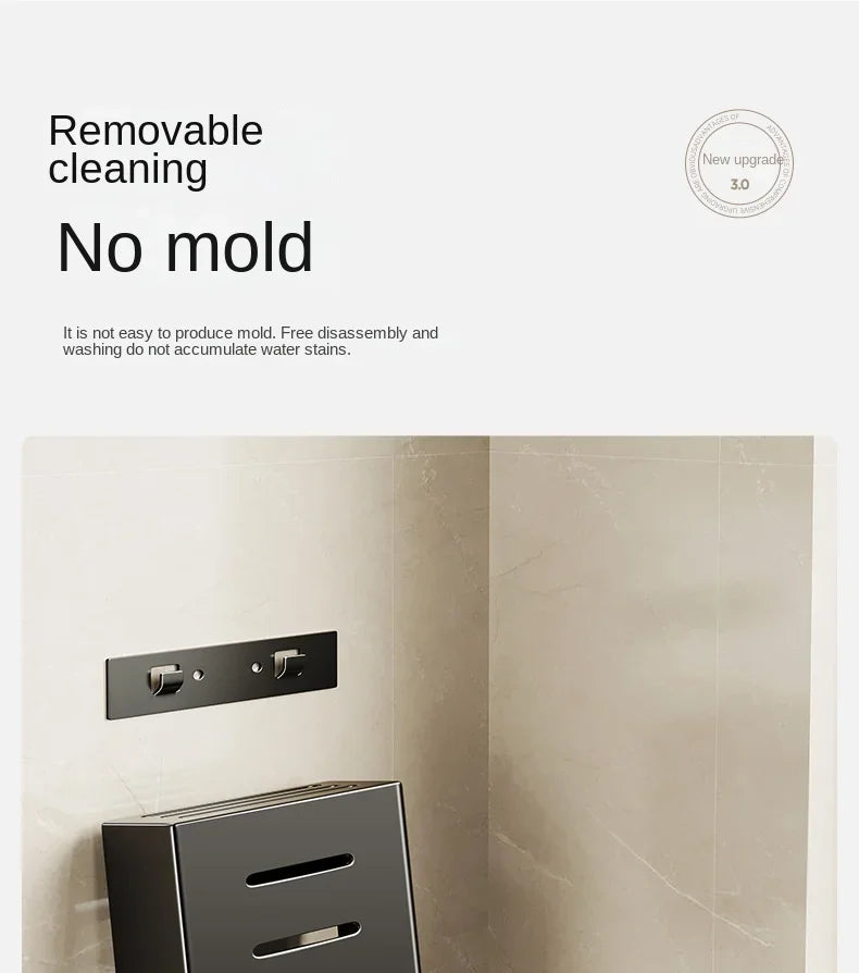 kitchen accessories organizer，Kitchen knife storage box, knife holder, non-perforation, wall-mounted rack, kitchen items Aimak Store