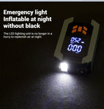 7 in 1 Car Tyre Inflator Inflatable Pump Electric Pump Car Jump Starter Battery Starting Portable Air Compressor Emergency Power Aimak Store