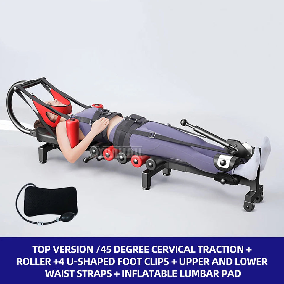 Lumbar Spine Stretcher Spinal Traction Home Height Increasing Fitness Spinal Traction Device Inverted And Soothing Bed Aimak Store