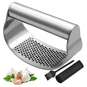 Upgraded Stainless Steel Garlic Press Squeezer Manual Garlic Ginger Rocker Crusher Garlic Cutting Mince Tools Kitchen Gadgets Aimak Store