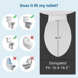 Elongated Bidet Toilet Seat with Slow Close,Non-Electric Bidet Attachment for Toilet Seat with Dual Nozzle,Self-Cleaning Nozzles Aimak Store