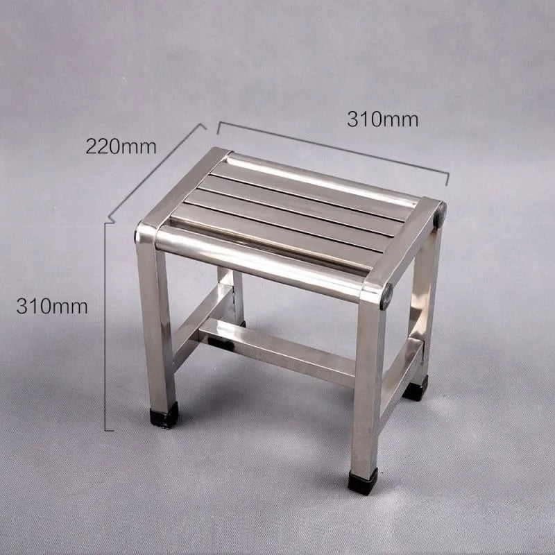 Multi-size Stainless Steel Stool Bathroom Thickened Foot Stool Home Factory Console Use Multifunctional Furniture Mueble Aimak Store
