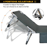 Camping Outdoor Folding Bed with Mattress Cot 400 Lbs Heavy Duty Sturdy Portable Stainless Steel Legs Sleeping Cot Aimak Store