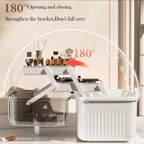 Art Craft Organizer Storage Box with 3 Layers Plastic Tool Box with Handle for Sewing Cosmetic Storage Box Portable Medicine Box Aimak Store