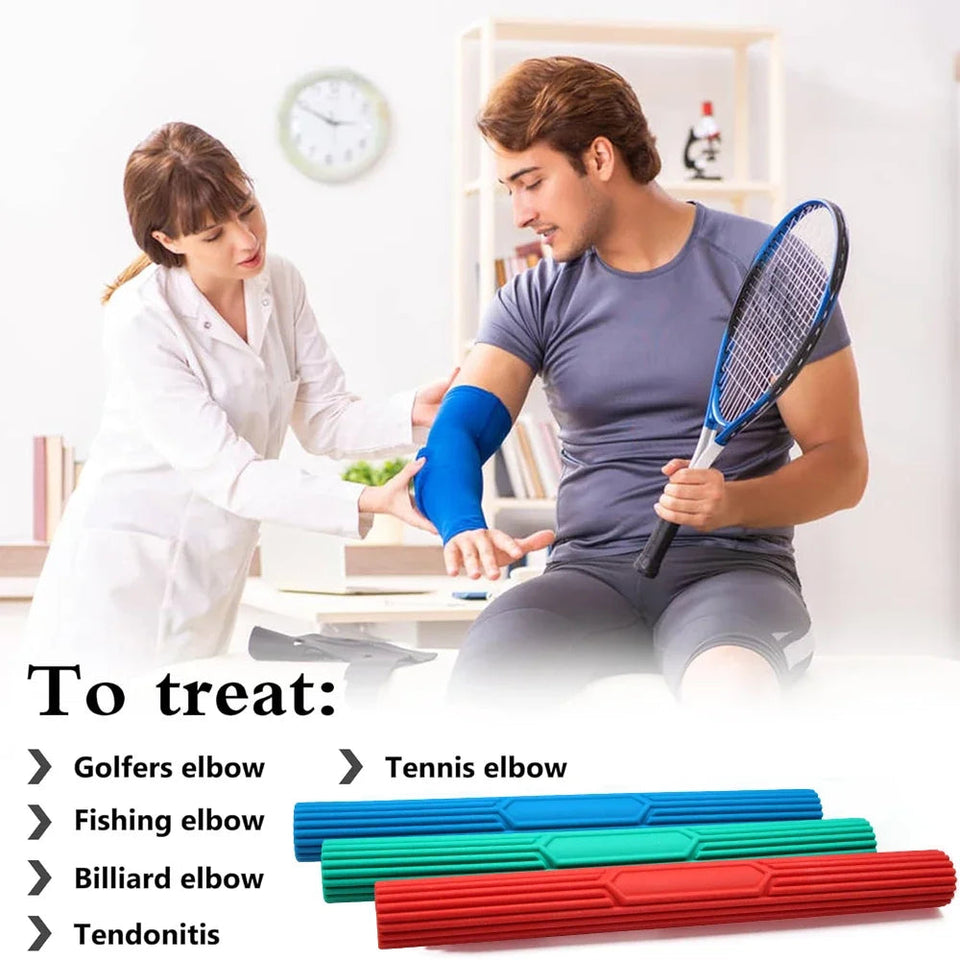 1Pcs Physical Therapy Flexible Twist Bar Rod Hand Wrist Exerciser Bars Silicone Different Resistance Strength Training Tool Aimak Store