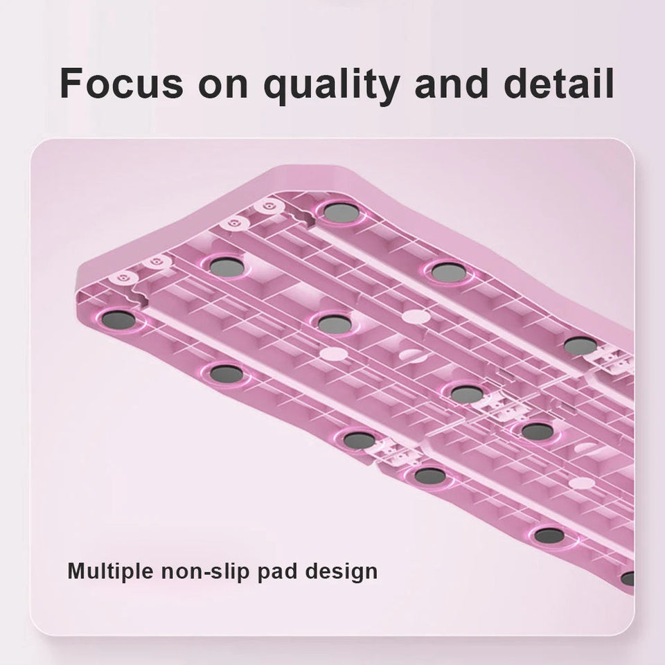 Abdominal Exercise Board Fitness Boards Non Slip Push up Board Automatic Rebound Leg & Arm Toner Pilates Reformer Set Fitness Eq Aimak Store