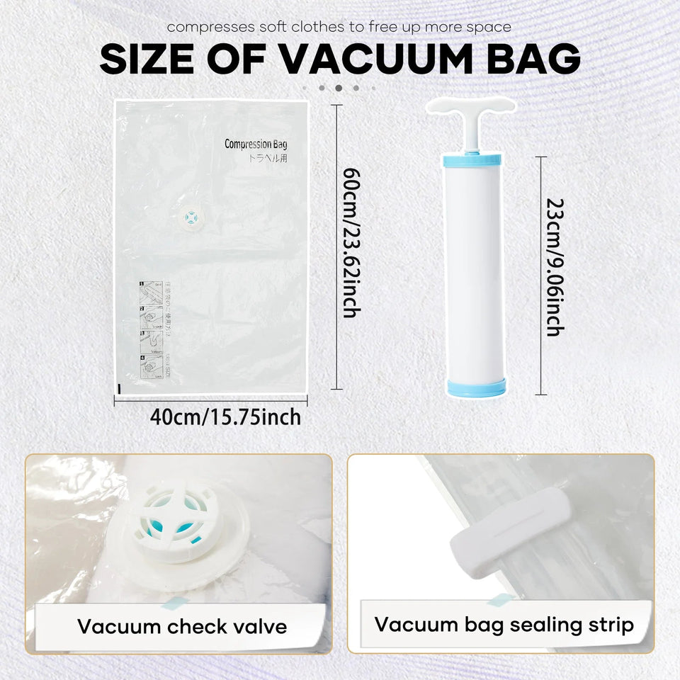 45x36x20cm Vacuum Storage Backpack Durable, Ideal for Travel Backpack  Commuter Backpack Lightweight Bag Vacuum Bag for Clothing Aimak Store