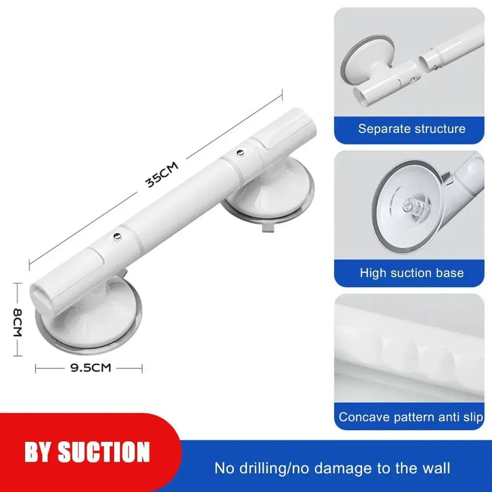 Fashion Anti Slip Hand Grips Shower Tub Grab Handle Safety Bathroom Aid Bath Hardware Safe Handle Handrail Grip Rail Aimak Store