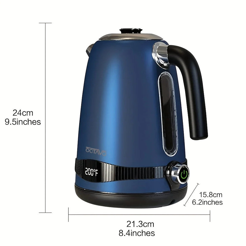 1pc 1.8QT Electric Kettle, US Plug, Temperature Control With 7 Heat Settings & LED Display,   (1100W) , Kitchen and home Aimak Store