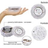 10 LEDs Submersible Light with Remote Control Underwater Night Lamp for Pool Vase Bowl Wedding Party Decoration Underwater Light Aimak Store