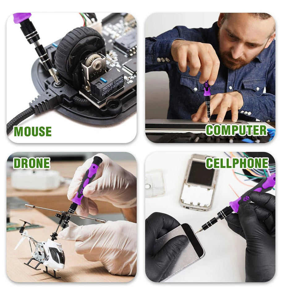 115 in 1 Precision Screwdriver Set Multifunctional Magnetic Repair Tools Kit for Computer Laptop Phone MacBook Household Repairs Aimak Store