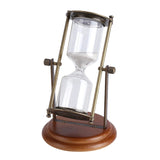 15 Minutes Metal Rotating Sand Glass Timer Clock Hourglass Table Ornament Home Decor Gift Aimak Store